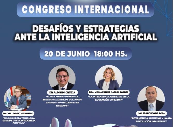 El profesor Alfonso Ortega participa en un Congreso Internacional sobre IA en Paraguay