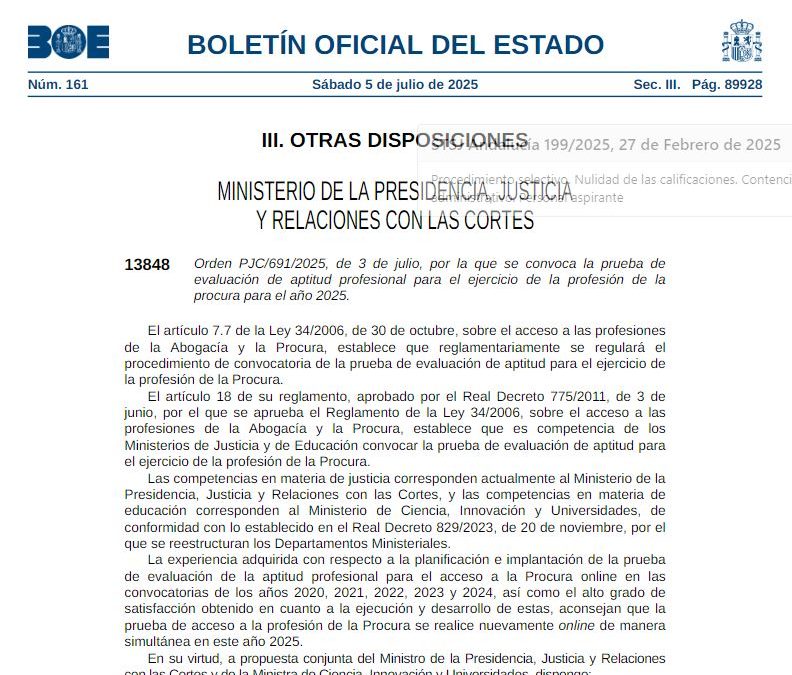 Evaluación Procura 2025