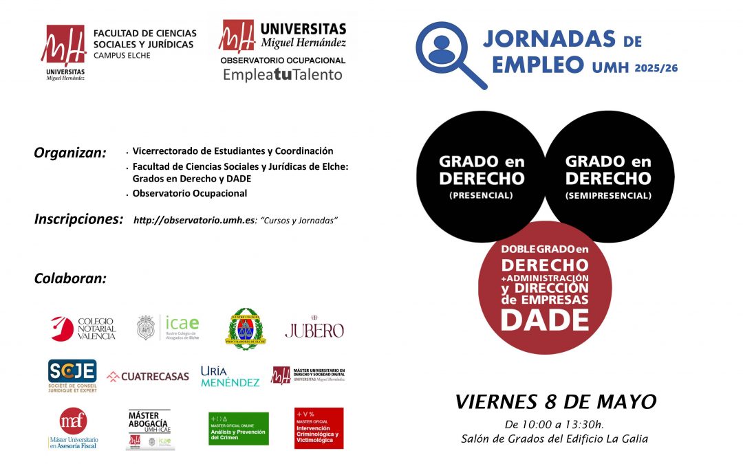 XXIX Jornadas de Empleo en Derecho y DADE 2026