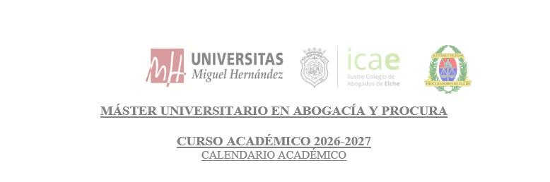 Calendario académico y horarios curso 2026-2027